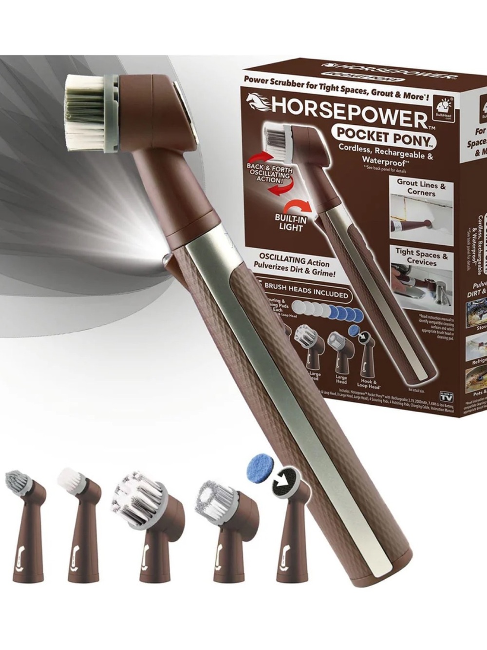 NWT- Horsepower Pocket Pony Cordless Scrubber